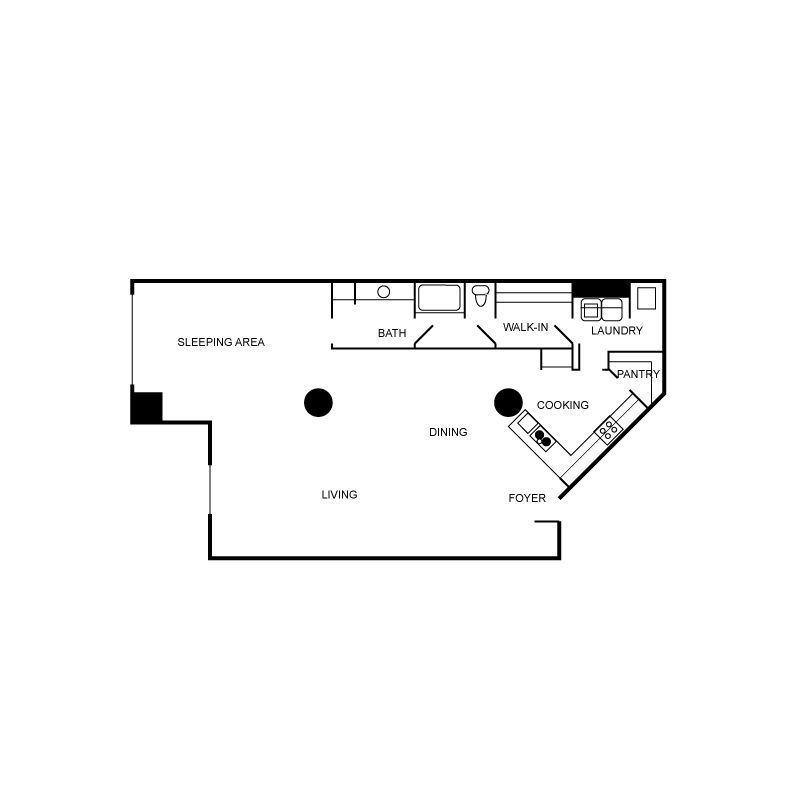 Floor plan layout diagram for ax2
